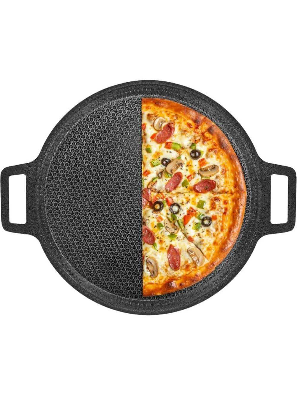 16" Nonstick Hybrid Steel Pizza Pan - 3-Ply Oven & Stove Safe Cookware